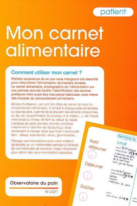 Mon carnet alimentaire