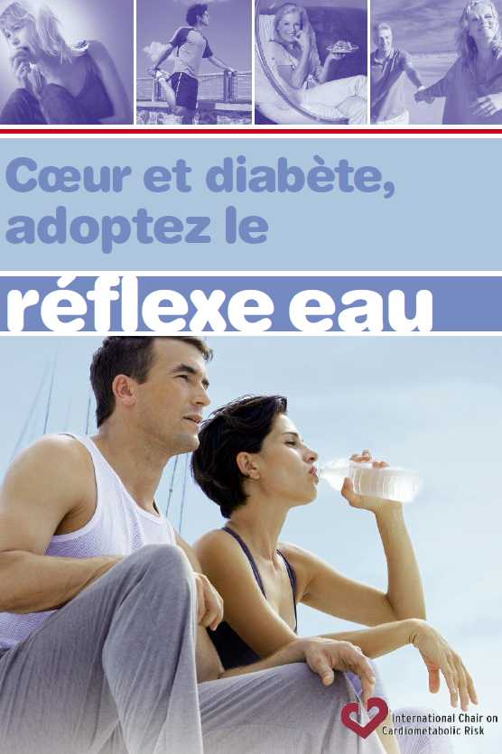 Coeur et diabète, adoptez le réflexe eau